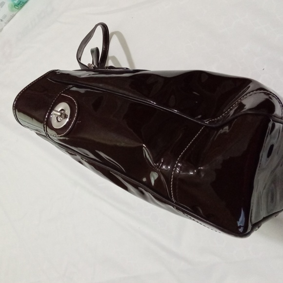 Chocolate Brown Coach Tote - Picture 6 of 9